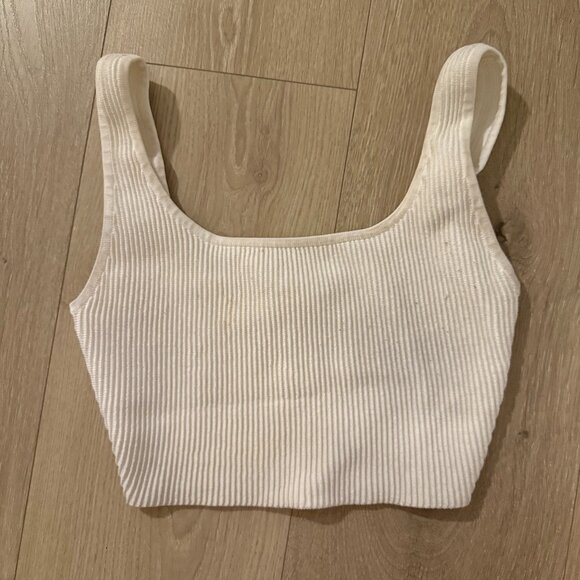 Aritzia ( Babaton ) Sculpt Knit Squareneck Cropped Tank - Picture 1 of 1